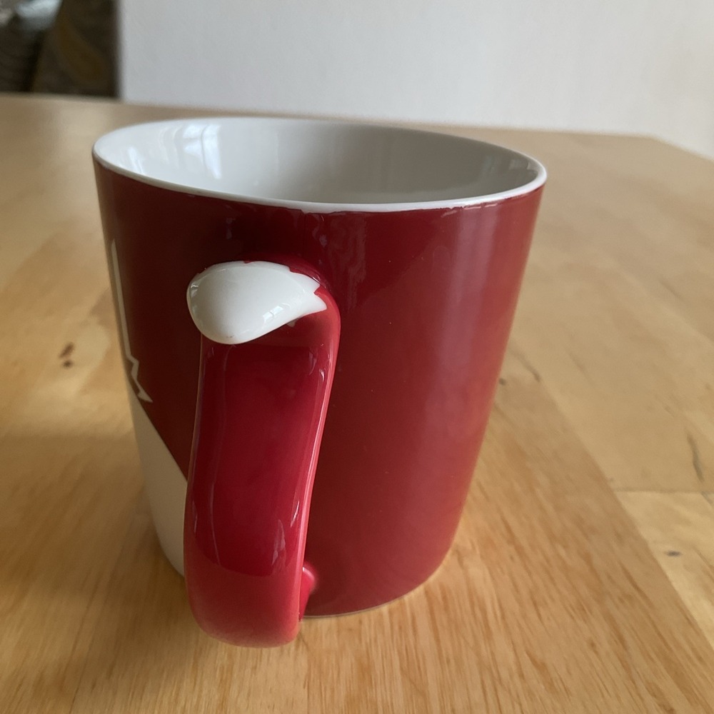 Starbucks Coffee Tea Mug 2012 Red Fox Tail Handle New Bone China - Picture 5 of 7